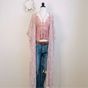 LC Lauren Conrad Open Back Duster